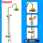 BỘ SEN TẮM ĐỨNG MẠ VÀNG KASSANI KS-8070 BỘ SEN TẮM ĐỨNG MẠ VÀNG KASSANI KS-8070